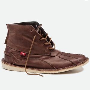 OLIBERTÉ Kuko Boot Cordovan Brown Pullup Men's Leather LaceUp Boots Sz 9